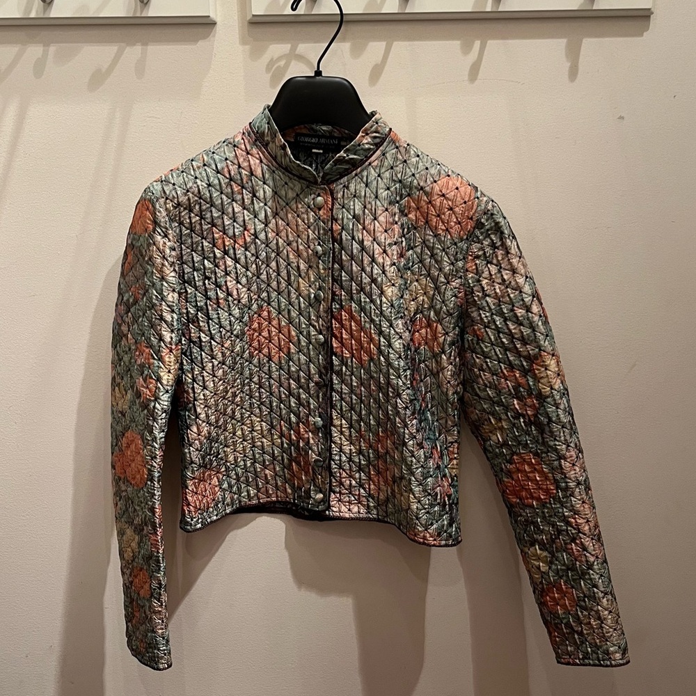 Vintage Giorgio Armani Quilted Jacket size 42